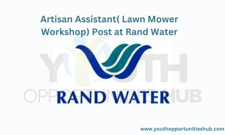 Artisan Assistant( Lawn Mower Workshop) Post at Rand Water