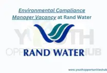 Photo of Environmental Compliance Manager Vacancy at Rand Water
