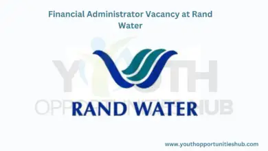 Photo of Financial Administrator Vacancy at Rand Water