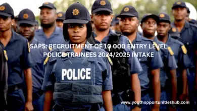 Photo of SAPS: RECRUITMENT OF 10 000 ENTRY LEVEL POLICE TRAINEES 2024/2025 INTAKE