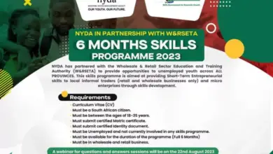Photo of NYDA in Partnership with W&RSETA: 6-Month Skills Programme 2023