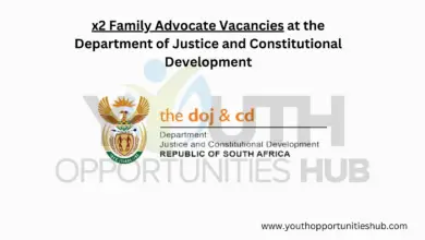Photo of x2 Family Advocate Vacancies at the Department of Justice and Constitutional Development