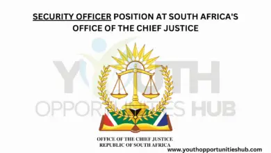 Photo of SECURITY OFFICER POSITION AT SOUTH AFRICA’S OFFICE OF THE CHIEF JUSTICE