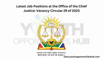 Photo of Latest Job Positions at the Office of the Chief Justice: Vacancy Circular 29 of 2023