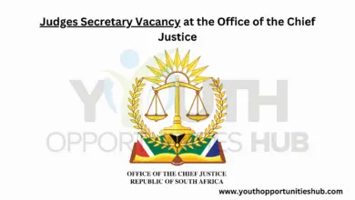 Photo of x2 Judges Secretary Vacancy at the Office of the Chief Justice