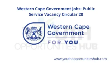 Photo of Western Cape Government jobs: Public Service Vacancy Circular 28
