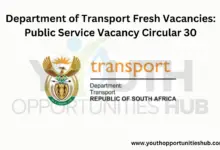 Photo of Department of Transport Fresh Vacancies: Public Service Vacancy Circular 30