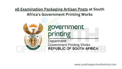 Photo of x6 Examination Packaging Artisan Posts at South Africa’s Government Printing Works