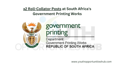 Photo of x2 Roll-Collator Posts at South Africa’s Government Printing Works