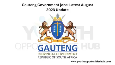Photo of Gauteng Government jobs: Latest August 2023 Update