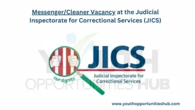 Photo of Messenger/Cleaner Vacancy at the Judicial Inspectorate for Correctional Services (JICS)
