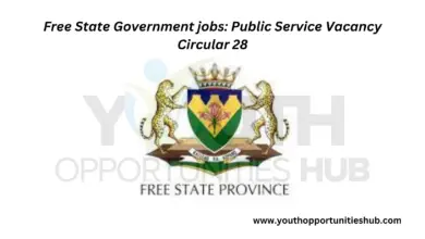 Free State Government jobs: Public Service Vacancy Circular 28