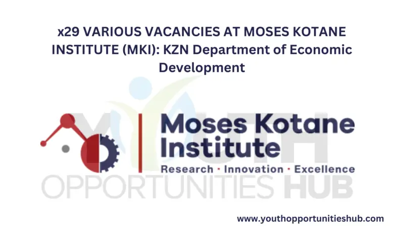 Moses Kotane Institute (MKI): KZN Department of Economic Development