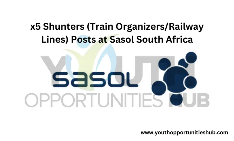 x5 Shunters (Train Organizers/Railway Lines) Posts at Sasol South Africa
