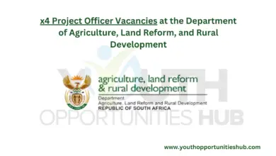 x4 Project Officer Vacancies at the Department of Agriculture, Land Reform, and Rural Development