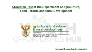 Photo of Storeman Post at the Department of Agriculture, Land Reform, and Rural Development