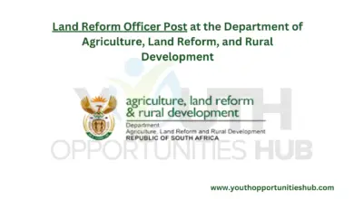 Photo of Land Reform Officer Post at the Department of Agriculture, Land Reform, and Rural Development