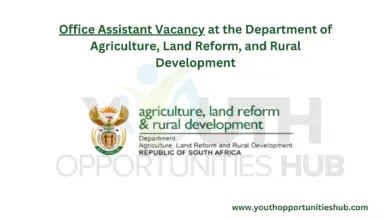Photo of Office Assistant Vacancy at the Department of Agriculture, Land Reform, and Rural Development