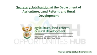 Photo of Secretary Job Position at the Department of Agriculture, Land Reform, and Rural Development