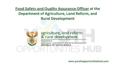 Photo of Food Safety and Quality Assurance Officer at the Department of Agriculture, Land Reform, and Rural Development