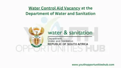 Photo of Water Control Aid Vacancy at the Department of Water and Sanitation