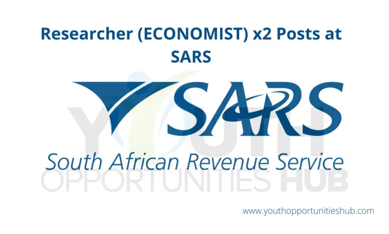 Researcher (ECONOMIST) x2 Posts at SARS