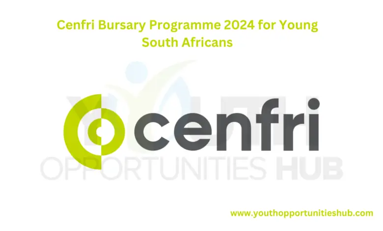 Cenfri Bursary Programme 2024 for Young South Africans