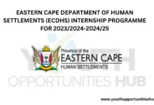 Photo of EASTERN CAPE DEPARTMENT OF HUMAN SETTLEMENTS (ECDHS) INTERNSHIP PROGRAMME FOR 2023/2024-2024/25