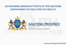 Photo of x10 NURSING ASSISTANT POSTS AT THE GAUTENG DEPARTMENT OF HEALTH