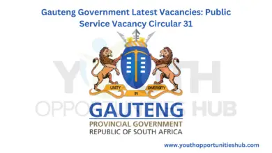 Photo of Gauteng Government Latest Vacancies: Public Service Vacancy Circular 31