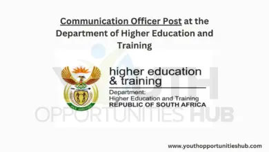 Photo of Communication Officer Post at the Department of Higher Education and Training