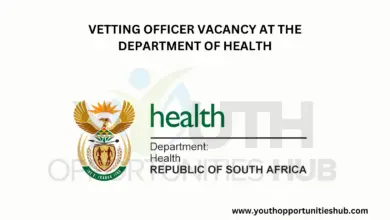 Photo of VETTING OFFICER VACANCY AT THE DEPARTMENT OF HEALTH