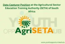 Photo of Data Capturer Position at the Agricultural Sector Education Training Authority (SETA) of South Africa