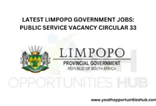 Photo of LATEST LIMPOPO GOVERNMENT JOBS: PUBLIC SERVICE VACANCY CIRCULAR 33