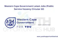 Photo of Western Cape Government Latest Jobs (Public Service Vacancy Circular 32)