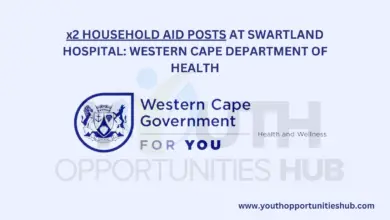 Photo of x2 HOUSEHOLD AID POSTS AT SWARTLAND HOSPITAL: WESTERN CAPE DEPARTMENT OF HEALTH
