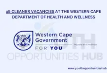 Photo of x5 CLEANER VACANCIES AT THE WESTERN CAPE DEPARTMENT OF HEALTH AND WELLNESS
