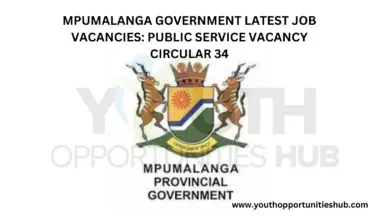 Photo of MPUMALANGA GOVERNMENT LATEST JOB VACANCIES: PUBLIC SERVICE VACANCY CIRCULAR 34