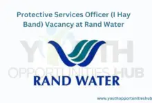 Photo of Protective Services Officer (I Hay Band) Vacancy at Rand Water