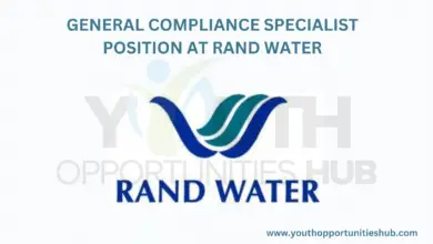 Photo of GENERAL COMPLIANCE SPECIALIST POSITION AT RAND WATER