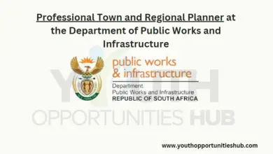 Photo of Professional Town and Regional Planner at the Department of Public Works and Infrastructure