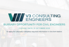 Photo of V3 CONSULTING ENGINEERS BURSARY OPPORTUNITY FOR CIVIL ENGINEERS: Applicants must be South African citizens