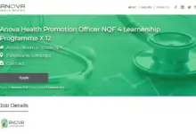 Photo of Anova Health Promotion Officer NQF 4 Learnership Programme x12: Grade 12/Matric certificate as a minimum qualification