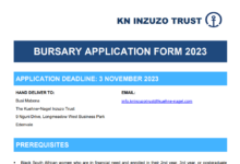 Photo of KN INZUZO invites applications for a bursary opportunity from black South African women who are in financial need 