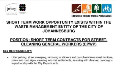 Photo of STREET CLEANING GENERAL WORKERS SHORT-TERM CONTRACTS: CITY OF JOHANNESBURG WASTE MANAGEMENT ENTITY