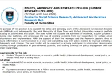 Photo of UCT IS HIRING: POLICY, ADVOCACY, AND RESEARCH FELLOW (JUNIOR RESEARCH FELLOW)