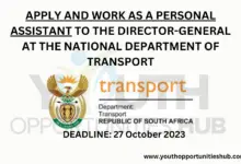 Photo of APPLY AND WORK AS A PERSONAL ASSISTANT TO THE DIRECTOR-GENERAL AT THE NATIONAL DEPARTMENT OF TRANSPORT