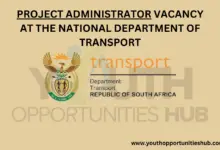 Photo of PROJECT ADMINISTRATOR VACANCY AT THE NATIONAL DEPARTMENT OF TRANSPORT