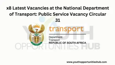 Photo of x8 Latest Vacancies at the National Department of Transport: Public Service Vacancy Circular 31