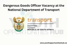 Photo of Dangerous Goods Officer Vacancy at the National Department of Transport